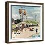 "Break Time", August 10, 1957-Ben Kimberly Prins-Framed Premium Giclee Print