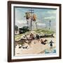 "Break Time", August 10, 1957-Ben Kimberly Prins-Framed Giclee Print