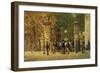 Break Time During Work on Exhibition of 1881, Painted in 1887 by Filippo Carcano (1840-1914)-null-Framed Giclee Print