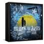 Break Waves-Joan Coleman-Framed Stretched Canvas