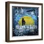 Break Waves-Joan Coleman-Framed Art Print