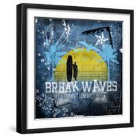 Break Waves-Joan Coleman-Framed Art Print