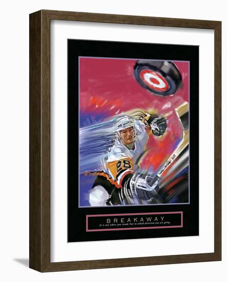 Breakaway - Slap Shot-Bill Hall-Framed Art Print