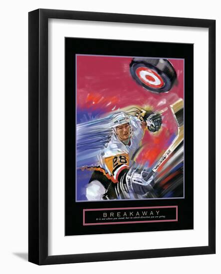 Breakaway - Slap Shot-Bill Hall-Framed Art Print