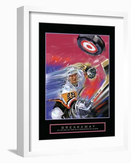 Breakaway - Slap Shot-Bill Hall-Framed Art Print