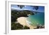 Breaker Bay and Honeymoon Bay from Kaka Lookout, Kaiteriteri, Nelson Region-Stuart Black-Framed Photographic Print