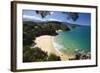 Breaker Bay and Honeymoon Bay from Kaka Lookout, Kaiteriteri, Nelson Region-Stuart Black-Framed Photographic Print