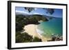 Breaker Bay and Honeymoon Bay from Kaka Lookout, Kaiteriteri, Nelson Region-Stuart Black-Framed Photographic Print