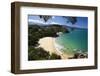 Breaker Bay and Honeymoon Bay from Kaka Lookout, Kaiteriteri, Nelson Region-Stuart Black-Framed Photographic Print