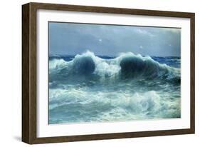 Breakers, 1895-David James-Framed Giclee Print