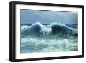 Breakers, 1895-David James-Framed Giclee Print