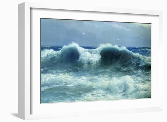 Breakers, 1895-David James-Framed Giclee Print