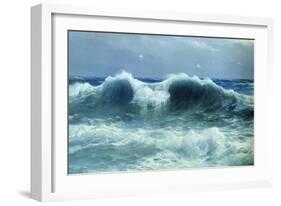 Breakers, 1895-David James-Framed Giclee Print