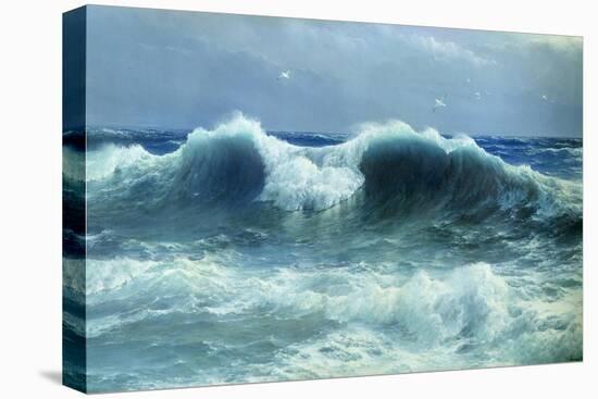 Breakers, 1895-David James-Stretched Canvas