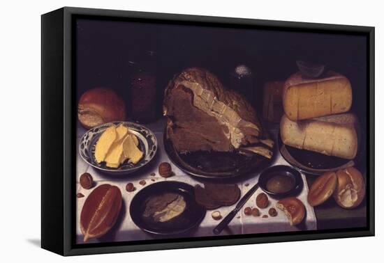 Breakfast, 1615-1620-Floris van Schooten-Framed Stretched Canvas