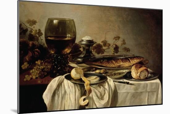 Breakfast, 1646-Pieter Claesz-Mounted Giclee Print