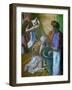 Breakfast after the bath. Pastel.-Edgar Degas-Framed Giclee Print