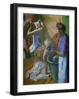 Breakfast after the Bath-Edgar Degas-Framed Giclee Print