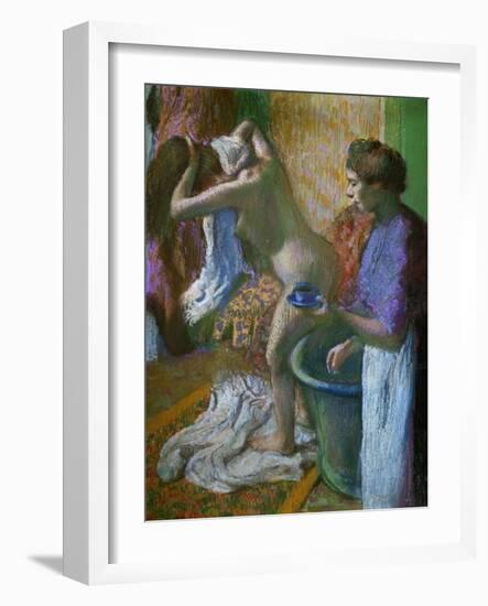 Breakfast after the Bath-Edgar Degas-Framed Giclee Print