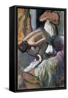 Breakfast after the Bath-Edgar Degas-Framed Stretched Canvas