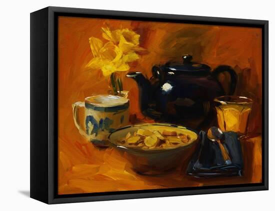 Breakfast at Debby's-Pam Ingalls-Framed Stretched Canvas