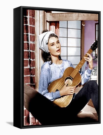 Breakfast at Tiffany's, Audrey Hepburn, 1961-null-Framed Stretched Canvas