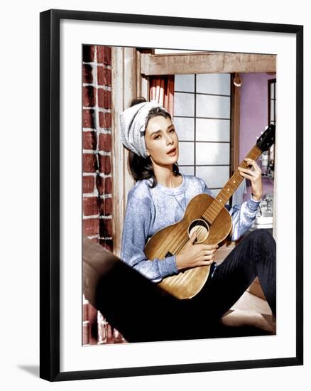 Breakfast at Tiffany's, Audrey Hepburn, 1961-null-Framed Photo