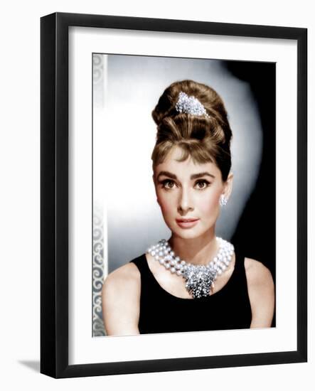 Breakfast at Tiffany's, Audrey Hepburn, 1961-null-Framed Photo