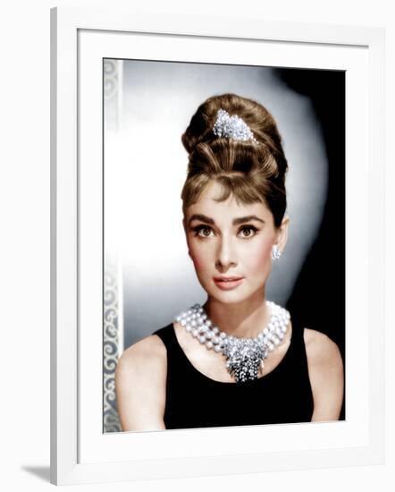 Breakfast at Tiffany's, Audrey Hepburn, 1961-null-Framed Photo