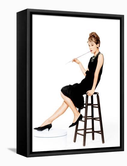 Breakfast at Tiffany's, Audrey Hepburn, 1961-null-Framed Stretched Canvas