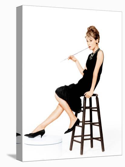 Breakfast at Tiffany's, Audrey Hepburn, 1961-null-Stretched Canvas