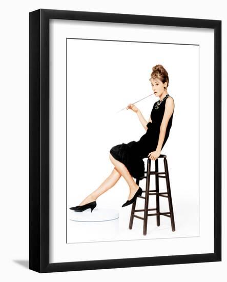 Breakfast at Tiffany's, Audrey Hepburn, 1961-null-Framed Photo