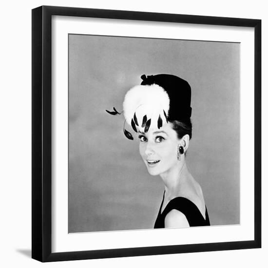 Breakfast at Tiffany's, Audrey Hepburn, 1961-null-Framed Photo