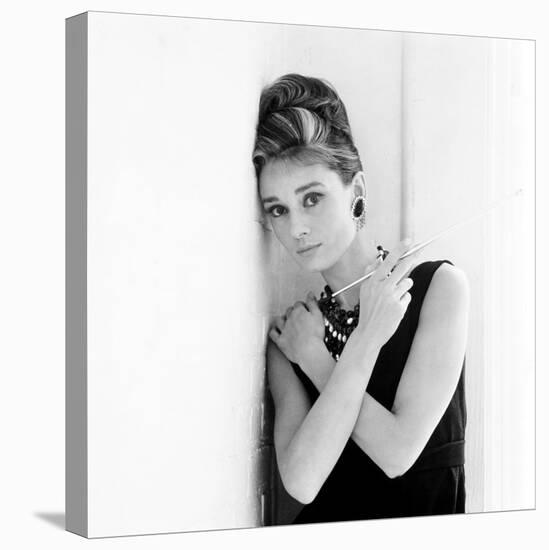 Breakfast at Tiffany's, Audrey Hepburn, 1961-null-Stretched Canvas