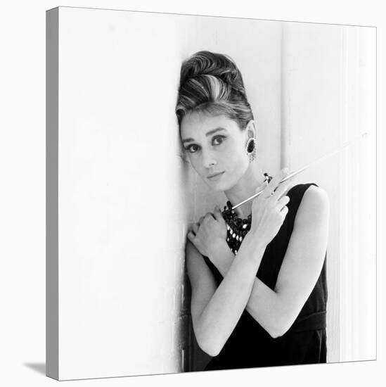 Breakfast at Tiffany's, Audrey Hepburn, 1961-null-Stretched Canvas