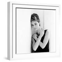 Breakfast at Tiffany's, Audrey Hepburn, 1961-null-Framed Photo