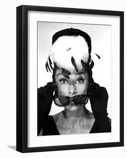 Breakfast at Tiffany's, Audrey Hepburn, 1961-null-Framed Photo