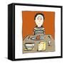 Breakfast Boy-Carla Martell-Framed Stretched Canvas