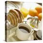 Breakfast, Coffee, Toast, Fresh Orange Juice-John Miller-Stretched Canvas