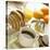 Breakfast, Coffee, Toast, Fresh Orange Juice-John Miller-Stretched Canvas