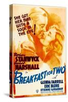 Breakfast For Two, Herbert Marshall, Barbara Stanwyck, 1937-null-Stretched Canvas