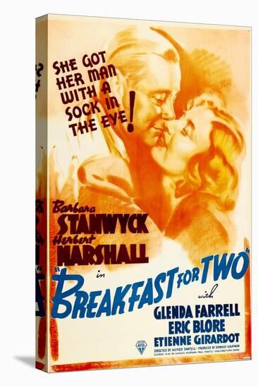 Breakfast For Two, Herbert Marshall, Barbara Stanwyck, 1937-null-Stretched Canvas