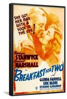 Breakfast For Two, Herbert Marshall, Barbara Stanwyck, 1937-null-Framed Art Print