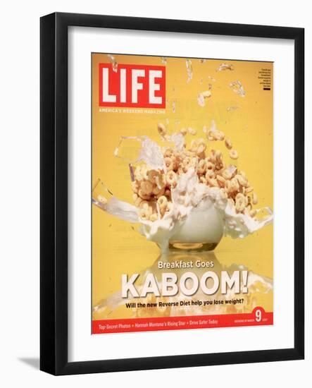 Breakfast Goes Kaboom! Reverse Diet, Dinner for Breakfast and Breakfast for Dinner, March 9, 2007-Adam Levey-Framed Photographic Print