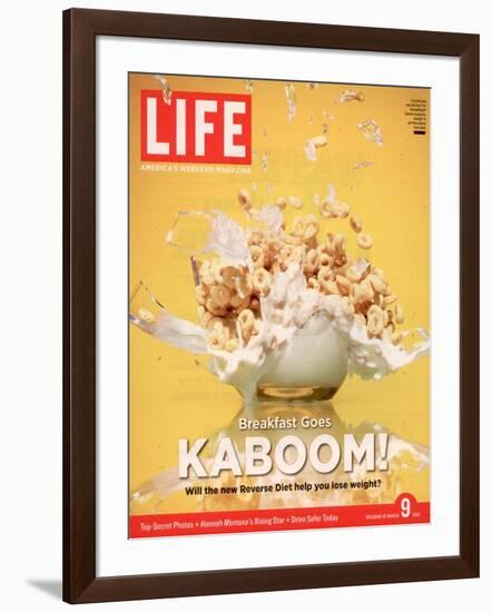 Breakfast Goes Kaboom! Reverse Diet, Dinner for Breakfast and Breakfast for Dinner, March 9, 2007-Adam Levey-Framed Photographic Print