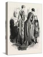 Breakfast Gown and Child's Costume, Fashion, 1882-null-Stretched Canvas