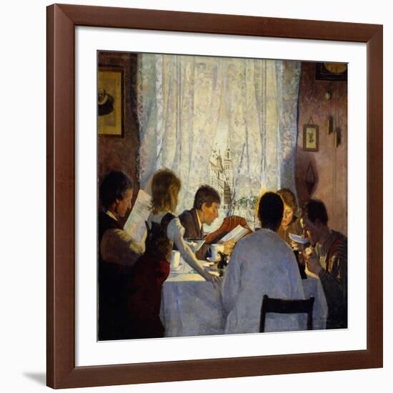 Breakfast Ii. Morning Mood-Gustav Wentzel-Framed Giclee Print