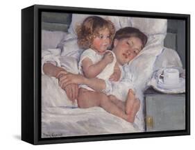 Breakfast in Bed, 1897-Mary Cassatt-Framed Stretched Canvas