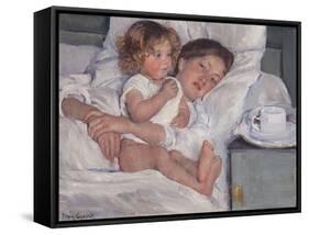 Breakfast in Bed, 1897-Mary Cassatt-Framed Stretched Canvas