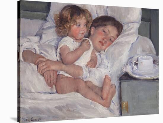 Breakfast in Bed, 1897-Mary Cassatt-Stretched Canvas